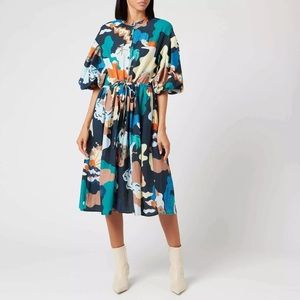 Stine Goya India Landscape Print Midi Dress M - Brand New w/ tags